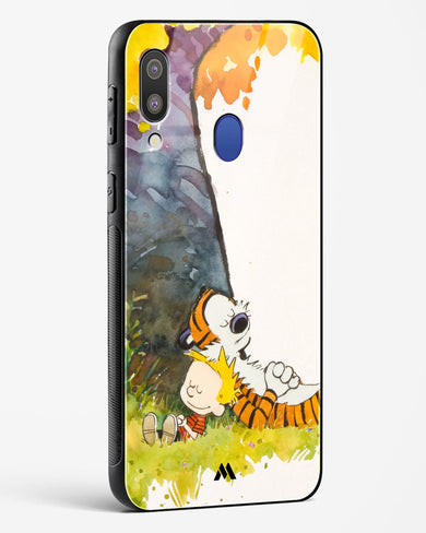 Calvin Hobbes Under Tree Glass Case Phone Cover-(Samsung)