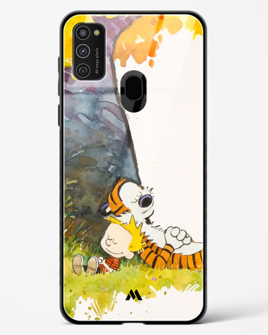 Calvin Hobbes Under Tree Glass Case Phone Cover (Samsung)