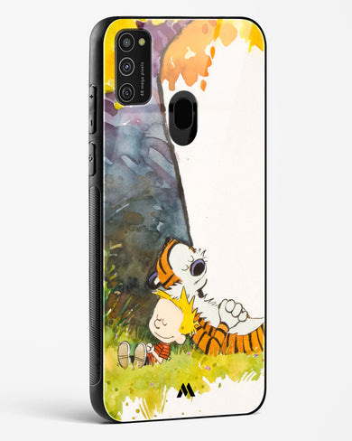 Calvin Hobbes Under Tree Glass Case Phone Cover (Samsung)