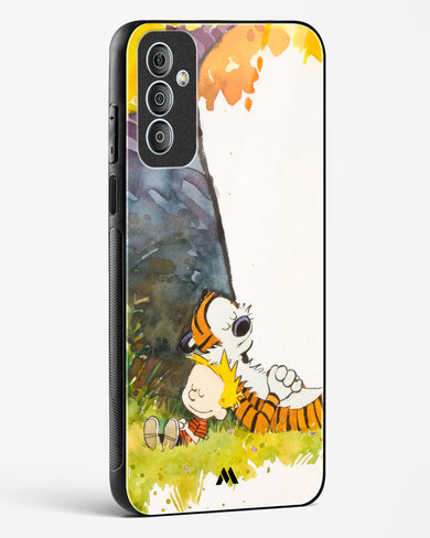 Calvin Hobbes Under Tree Glass Case Phone Cover-(Samsung)