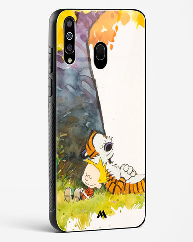 Calvin Hobbes Under Tree Glass Case Phone Cover-(Samsung)