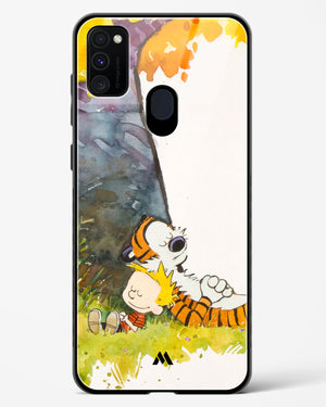 Calvin Hobbes Under Tree Glass Case Phone Cover (Samsung)