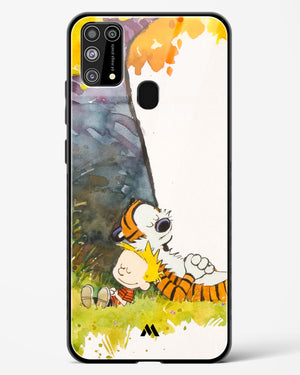 Calvin Hobbes Under Tree Glass Case Phone Cover-(Samsung)