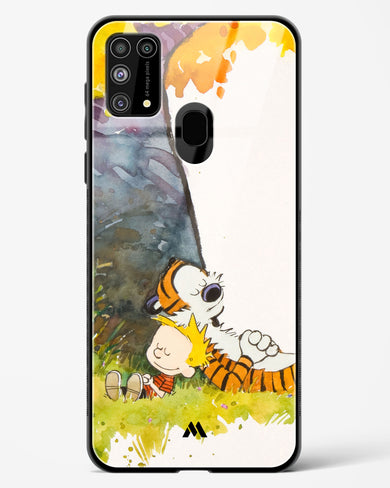 Calvin Hobbes Under Tree Glass Case Phone Cover-(Samsung)