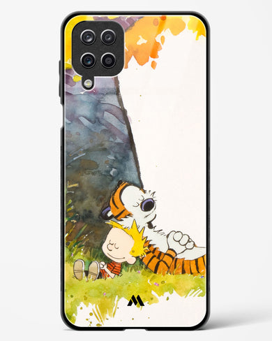 Calvin Hobbes Under Tree Glass Case Phone Cover (Samsung)