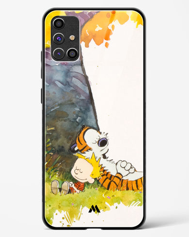 Calvin Hobbes Under Tree Glass Case Phone Cover-(Samsung)