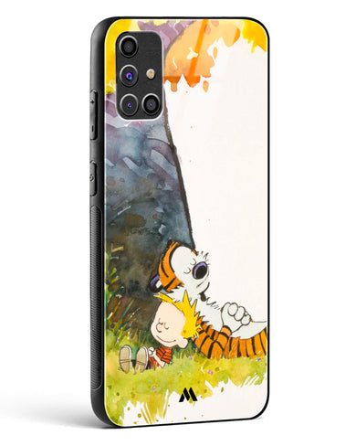 Calvin Hobbes Under Tree Glass Case Phone Cover-(Samsung)