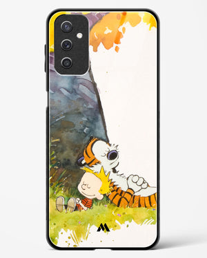 Calvin Hobbes Under Tree Glass Case Phone Cover (Samsung)