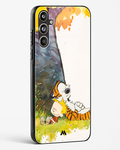 Calvin Hobbes Under Tree Glass Case Phone Cover (Samsung)