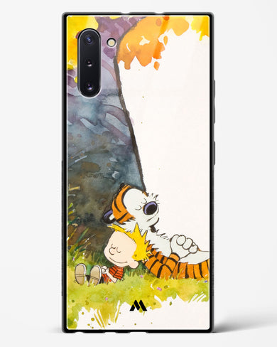 Calvin Hobbes Under Tree Glass Case Phone Cover-(Samsung)