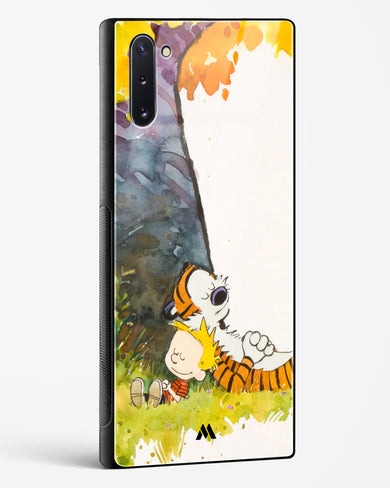 Calvin Hobbes Under Tree Glass Case Phone Cover-(Samsung)