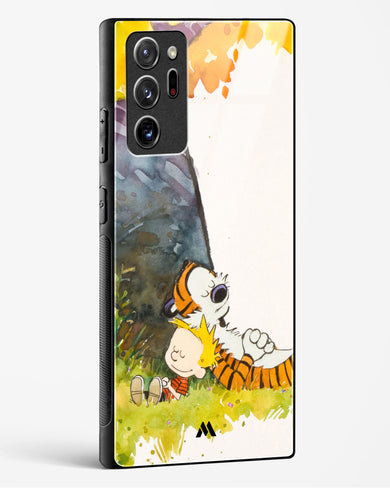 Calvin Hobbes Under Tree Glass Case Phone Cover-(Samsung)