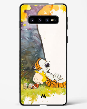 Calvin Hobbes Under Tree Glass Case Phone Cover (Samsung)