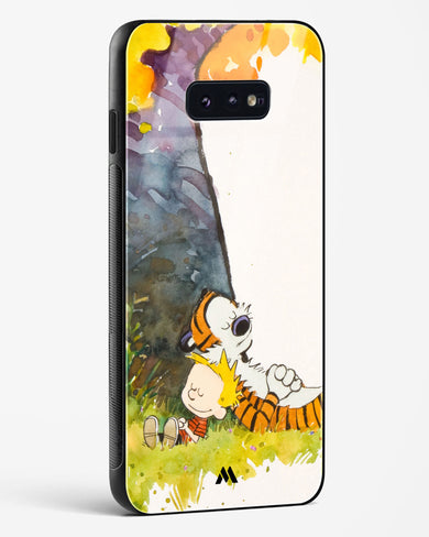 Calvin Hobbes Under Tree Glass Case Phone Cover-(Samsung)