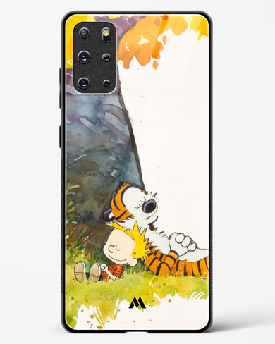 Calvin Hobbes Under Tree Glass Case Phone Cover-(Samsung)