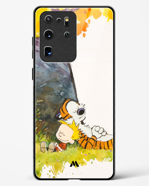 Calvin Hobbes Under Tree Glass Case Phone Cover (Samsung)