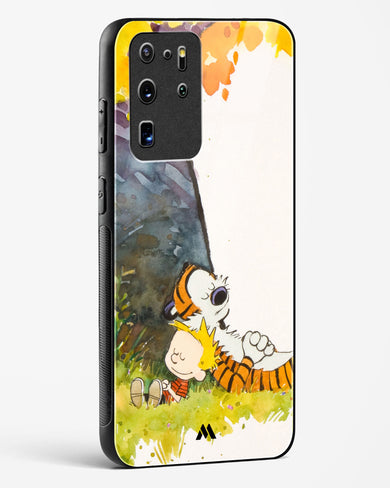 Calvin Hobbes Under Tree Glass Case Phone Cover (Samsung)
