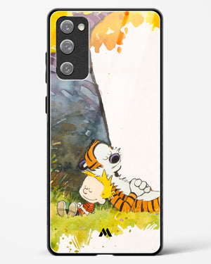 Calvin Hobbes Under Tree Glass Case Phone Cover-(Samsung)