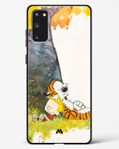 Calvin Hobbes Under Tree Glass Case Phone Cover-(Samsung)