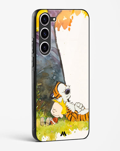 Calvin Hobbes Under Tree Glass Case Phone Cover (Samsung)