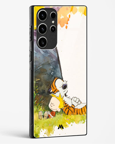 Calvin Hobbes Under Tree Glass Case Phone Cover (Samsung)