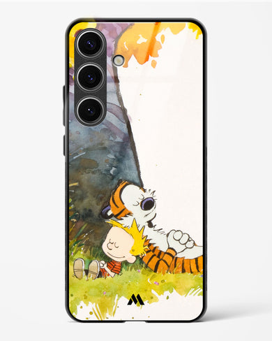 Calvin Hobbes Under Tree Glass Case Phone Cover-(Samsung)