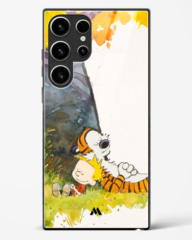 Calvin Hobbes Under Tree Glass Case Phone Cover-(Samsung)