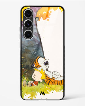 Calvin Hobbes Under Tree Glass Case Phone Cover (Samsung)