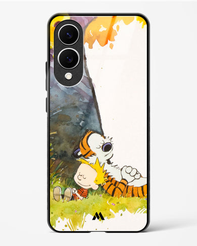 Calvin Hobbes Under Tree Glass Case Phone Cover (Samsung)