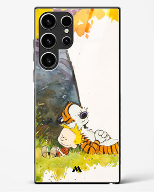Calvin Hobbes Under Tree Glass Case Phone Cover (Samsung)