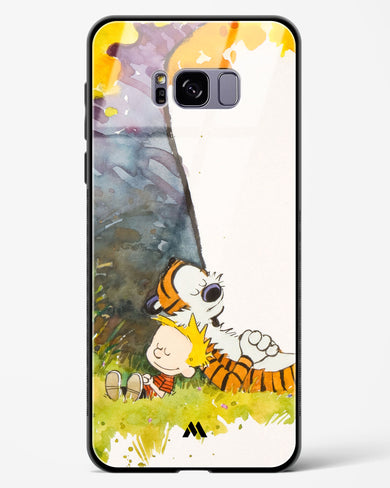 Calvin Hobbes Under Tree Glass Case Phone Cover (Samsung)