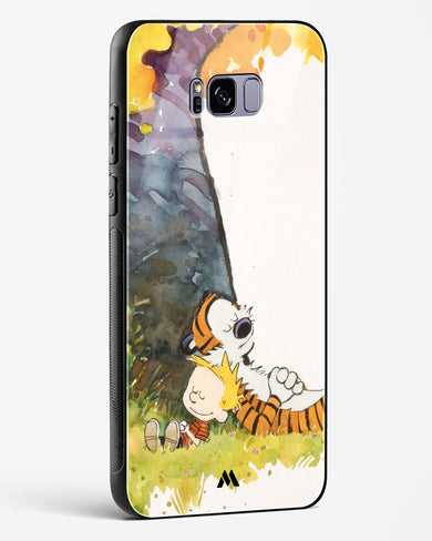 Calvin Hobbes Under Tree Glass Case Phone Cover (Samsung)