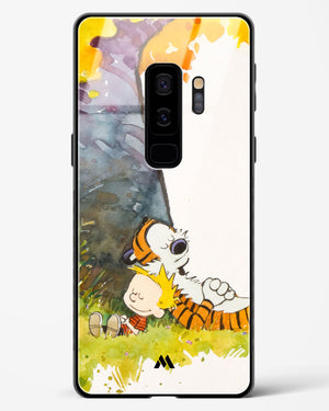 Calvin Hobbes Under Tree Glass Case Phone Cover-(Samsung)