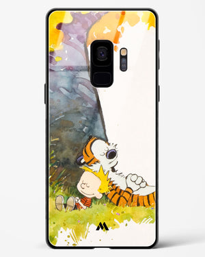Calvin Hobbes Under Tree Glass Case Phone Cover (Samsung)