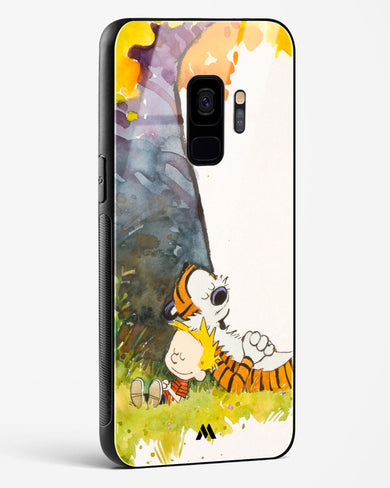 Calvin Hobbes Under Tree Glass Case Phone Cover-(Samsung)