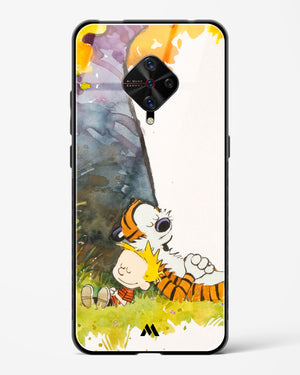 Calvin Hobbes Under Tree Glass Case Phone Cover (Vivo)