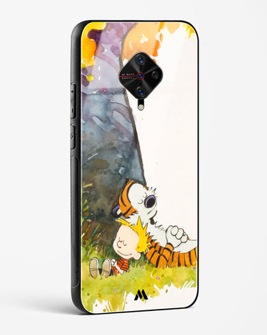 Calvin Hobbes Under Tree Glass Case Phone Cover (Vivo)