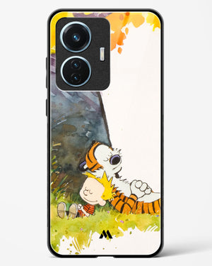 Calvin Hobbes Under Tree Glass Case Phone Cover (Vivo)