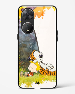 Calvin Hobbes Under Tree Glass Case Phone Cover (Vivo)