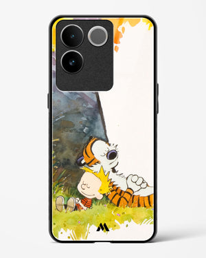 Calvin Hobbes Under Tree Glass Case Phone Cover (Vivo)