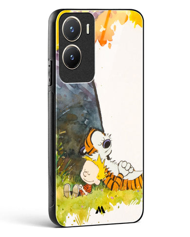 Calvin Hobbes Under Tree Glass Case Phone Cover-(Vivo)