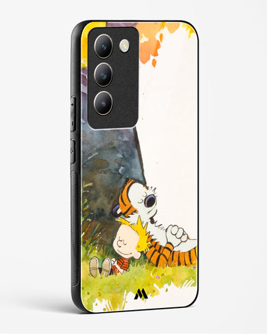 Calvin Hobbes Under Tree Glass Case Phone Cover (Vivo)