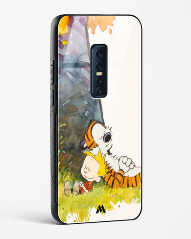 Calvin Hobbes Under Tree Glass Case Phone Cover (Vivo)