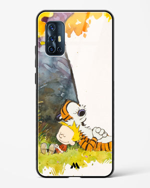 Calvin Hobbes Under Tree Glass Case Phone Cover (Vivo)