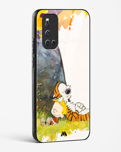 Calvin Hobbes Under Tree Glass Case Phone Cover (Vivo)