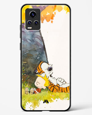 Calvin Hobbes Under Tree Glass Case Phone Cover-(Vivo)