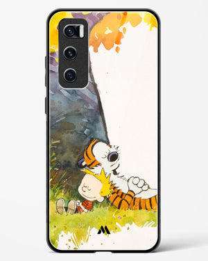 Calvin Hobbes Under Tree Glass Case Phone Cover-(Vivo)