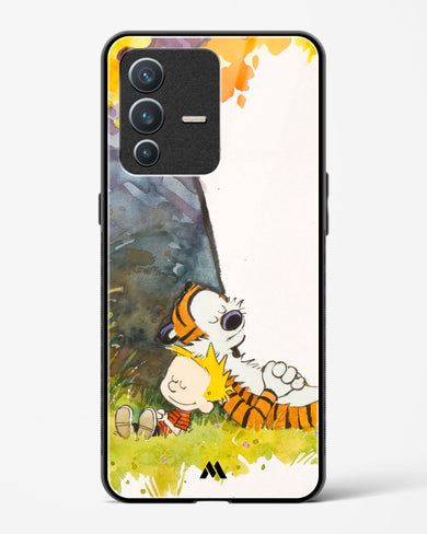 Calvin Hobbes Under Tree Glass Case Phone Cover-(Vivo)