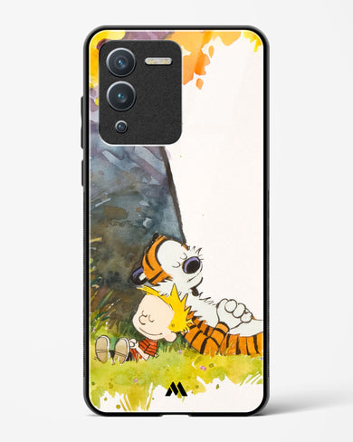 Calvin Hobbes Under Tree Glass Case Phone Cover-(Vivo)