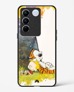 Calvin Hobbes Under Tree Glass Case Phone Cover (Vivo)